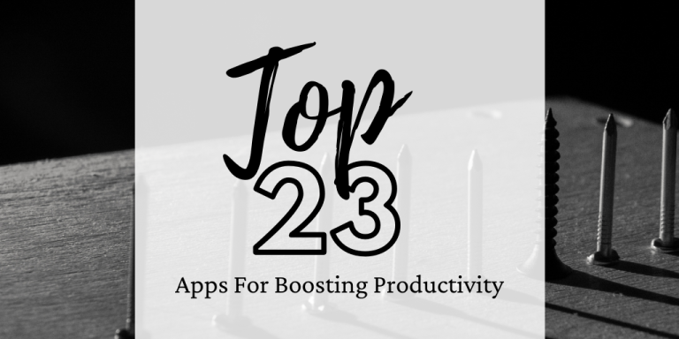 Top productivity apps for boosting productivity
