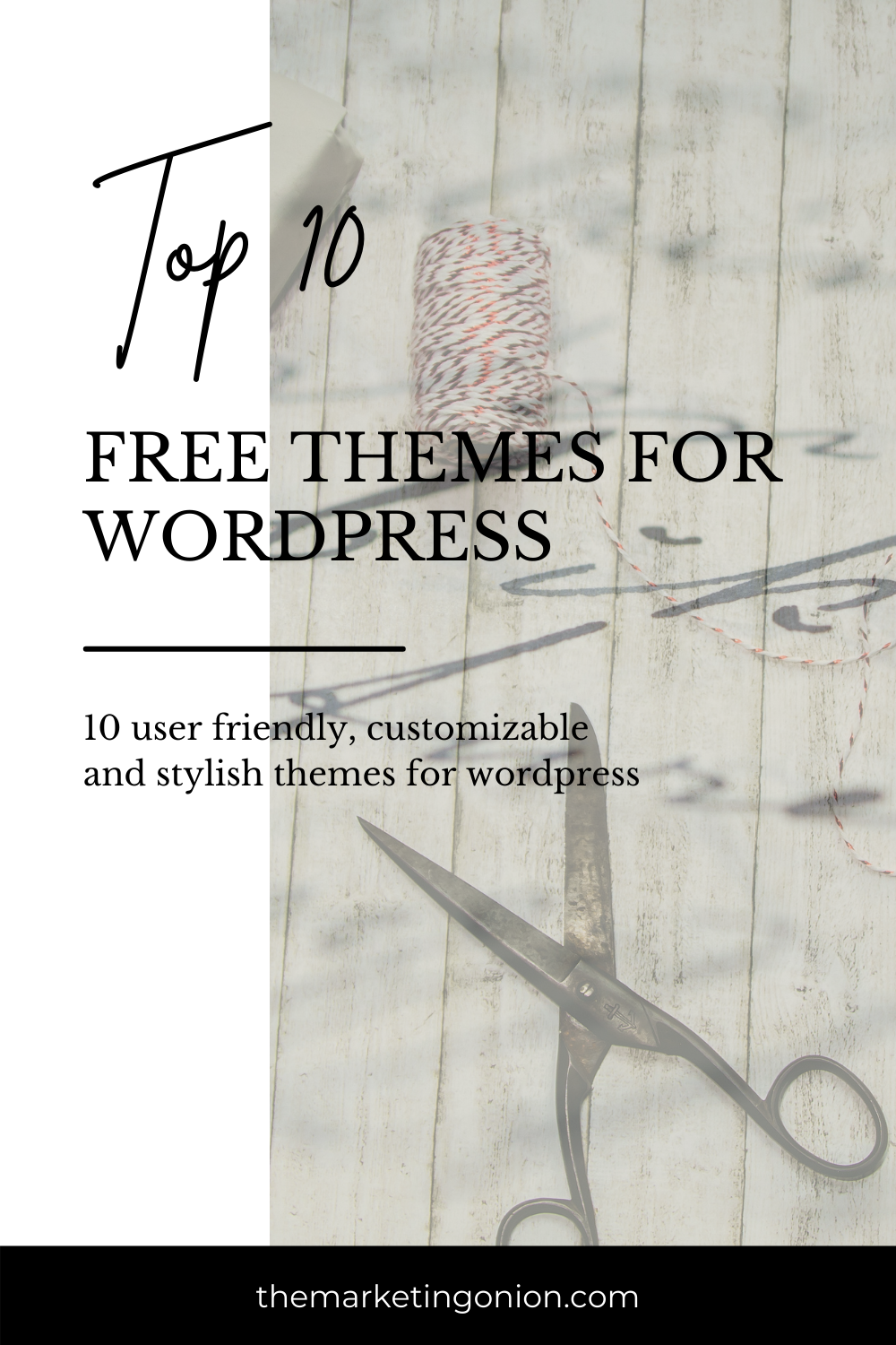 Top 10 free themes for wordpress pin